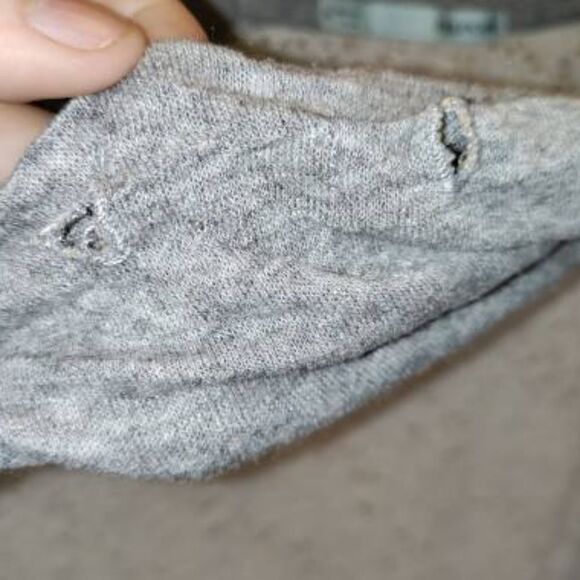 Maurices white gray cowled neck womens size XS fall sexy preppy long sleeve - Picture 3 of 4